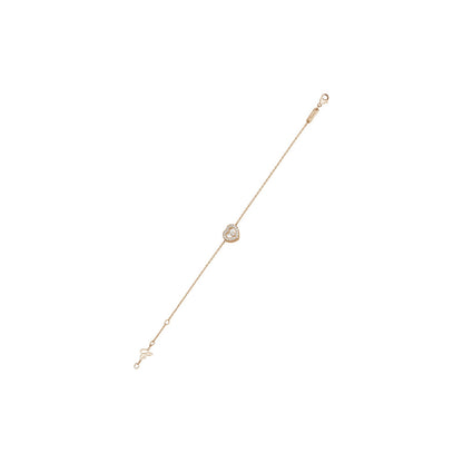 Chopard Happy Diamonds bracelet in 18k ethical rose gold with moving diamonds view 2