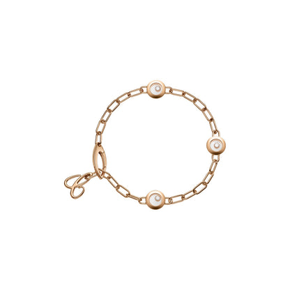 Chopard Happy Diamonds bracelet in 18k ethical rose gold with moving diamonds