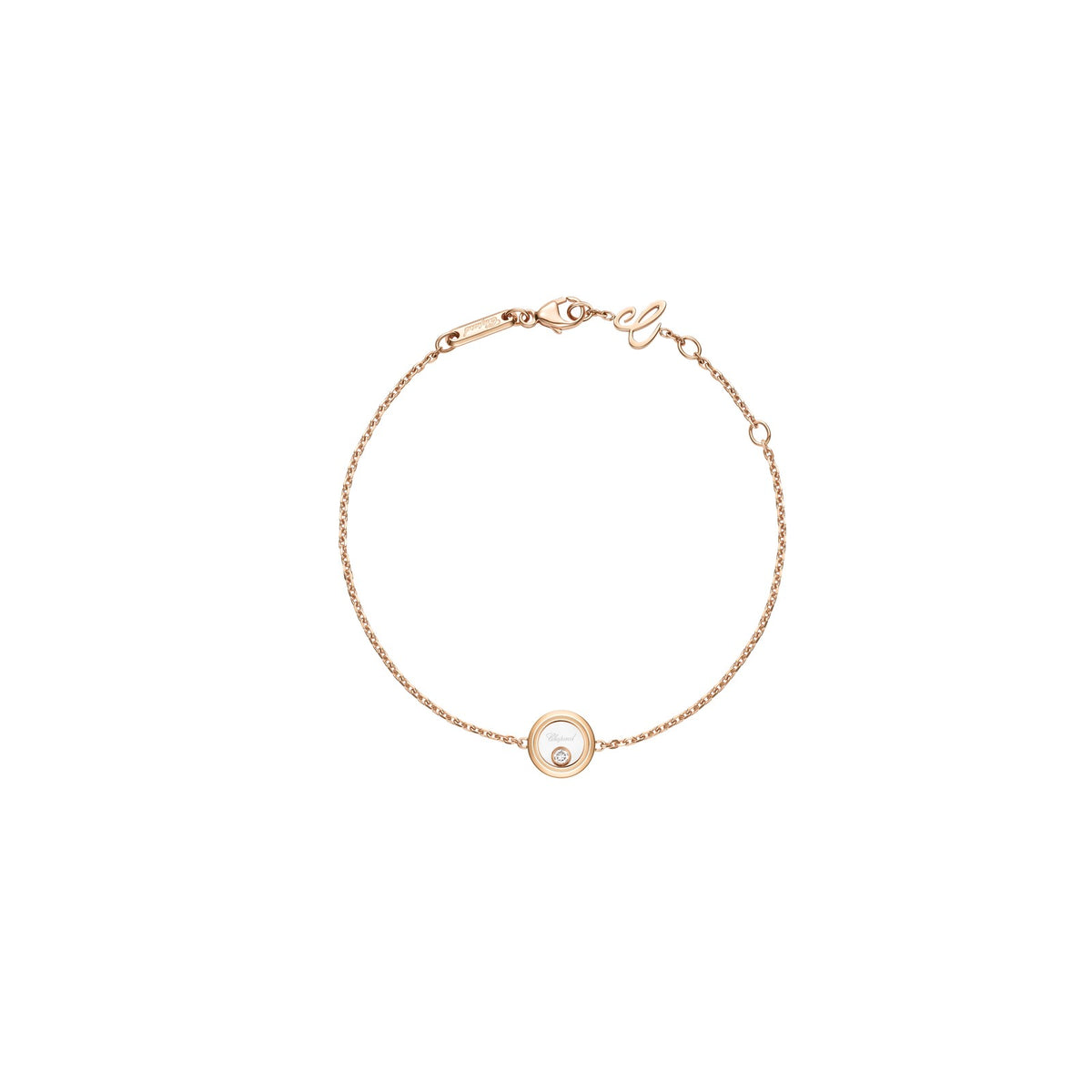 Chopard Happy Diamonds bracelet in 18k ethical rose gold with diamonds