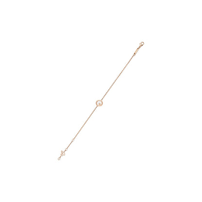 Chopard Happy Diamonds bracelet in 18k ethical rose gold with diamonds view 3