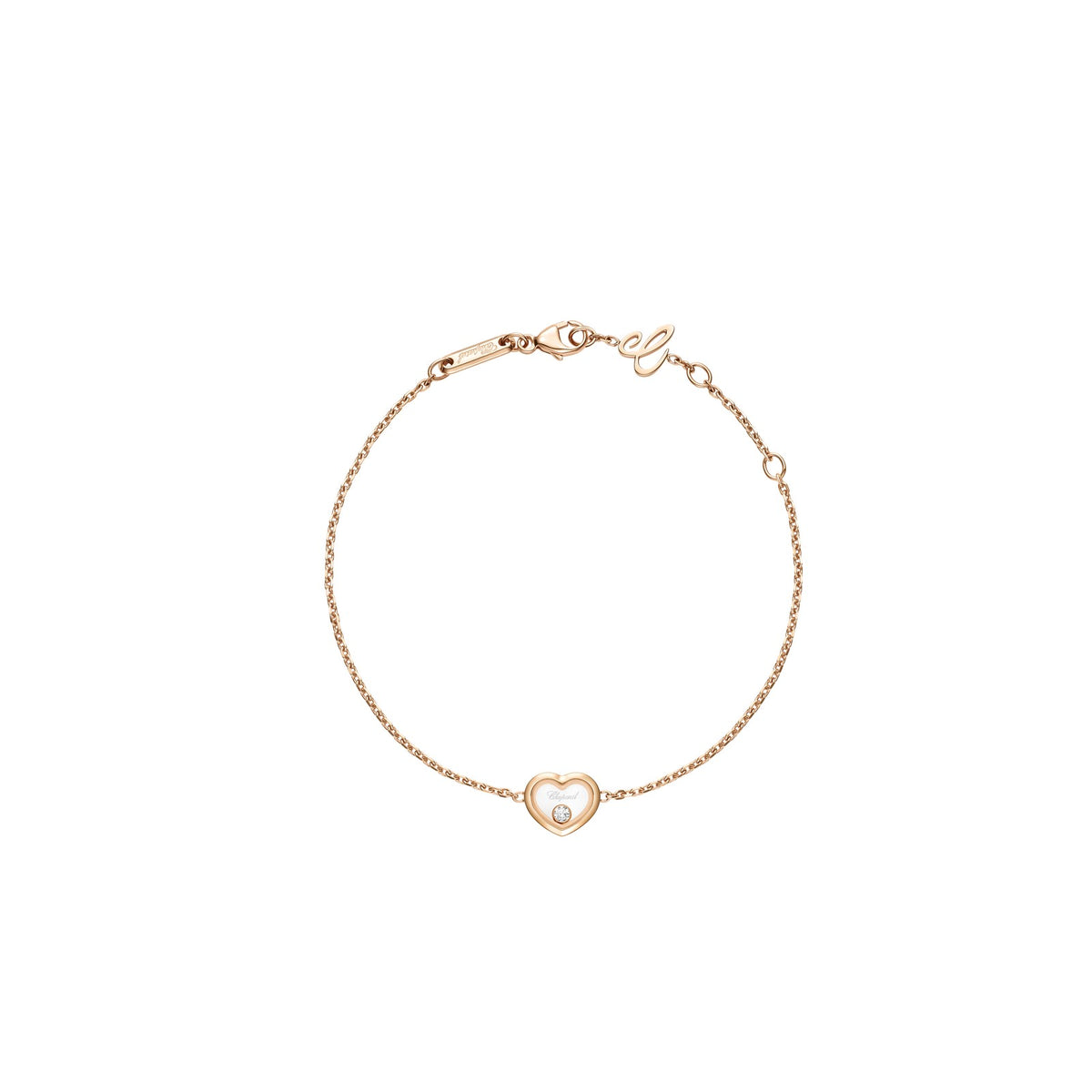 Chopard Happy Diamonds bracelet in 18k ethical rose gold with diamonds