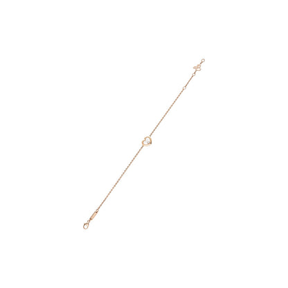 Chopard Happy Diamonds bracelet in 18k ethical rose gold with diamonds view 2
