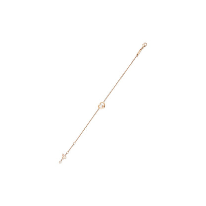 Chopard Happy Diamonds bracelet in 18k ethical rose gold with diamonds view 3