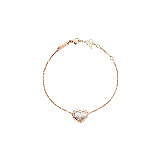 Chopard Happy Diamonds bracelet in 18k ethical rose gold with moving diamonds