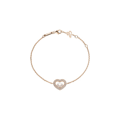 Chopard Happy Diamonds bracelet in 18k ethical rose gold with moving diamonds