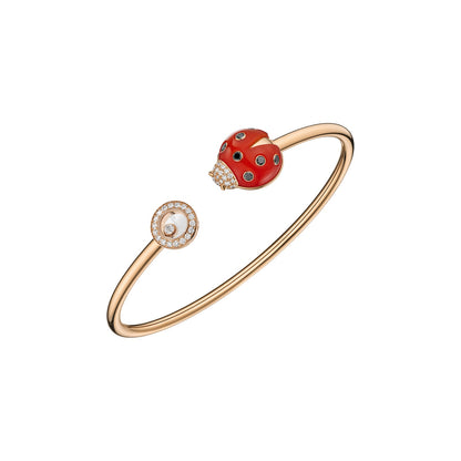 Chopard Happy Diamonds bracelet in 18k ethical rose gold with diamonds