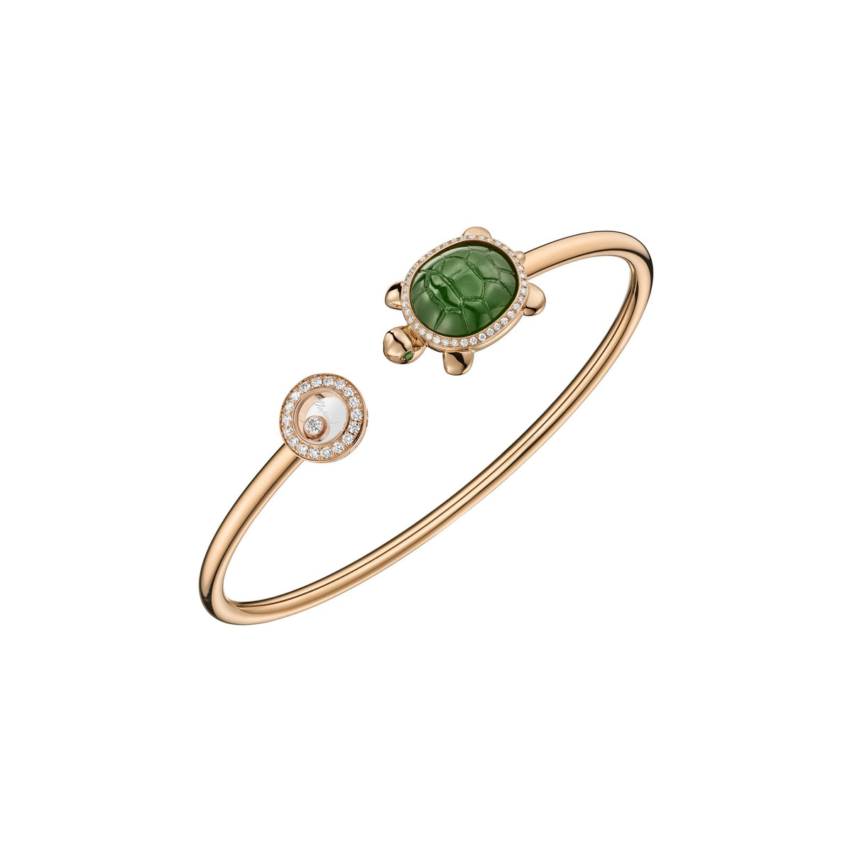 Chopard Happy Diamonds bracelet in 18k ethical rose gold with diamonds
