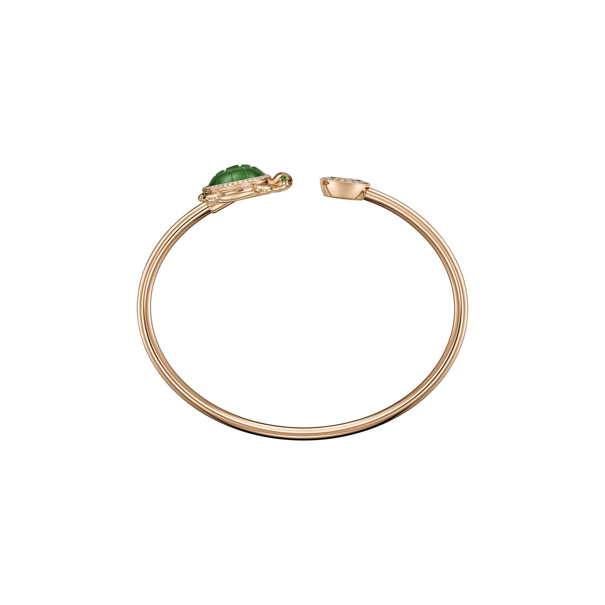 Chopard Happy Diamonds bracelet in 18k ethical rose gold with diamonds view 3