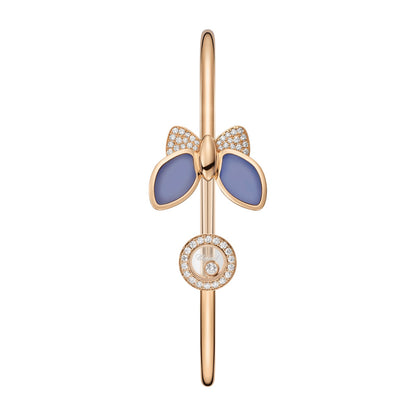 Chopard Happy Diamonds bracelet in 18k ethical rose gold with diamonds view 2