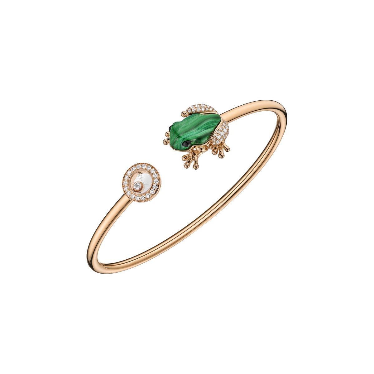 Chopard Happy Diamonds bracelet in 18k ethical rose gold with diamonds