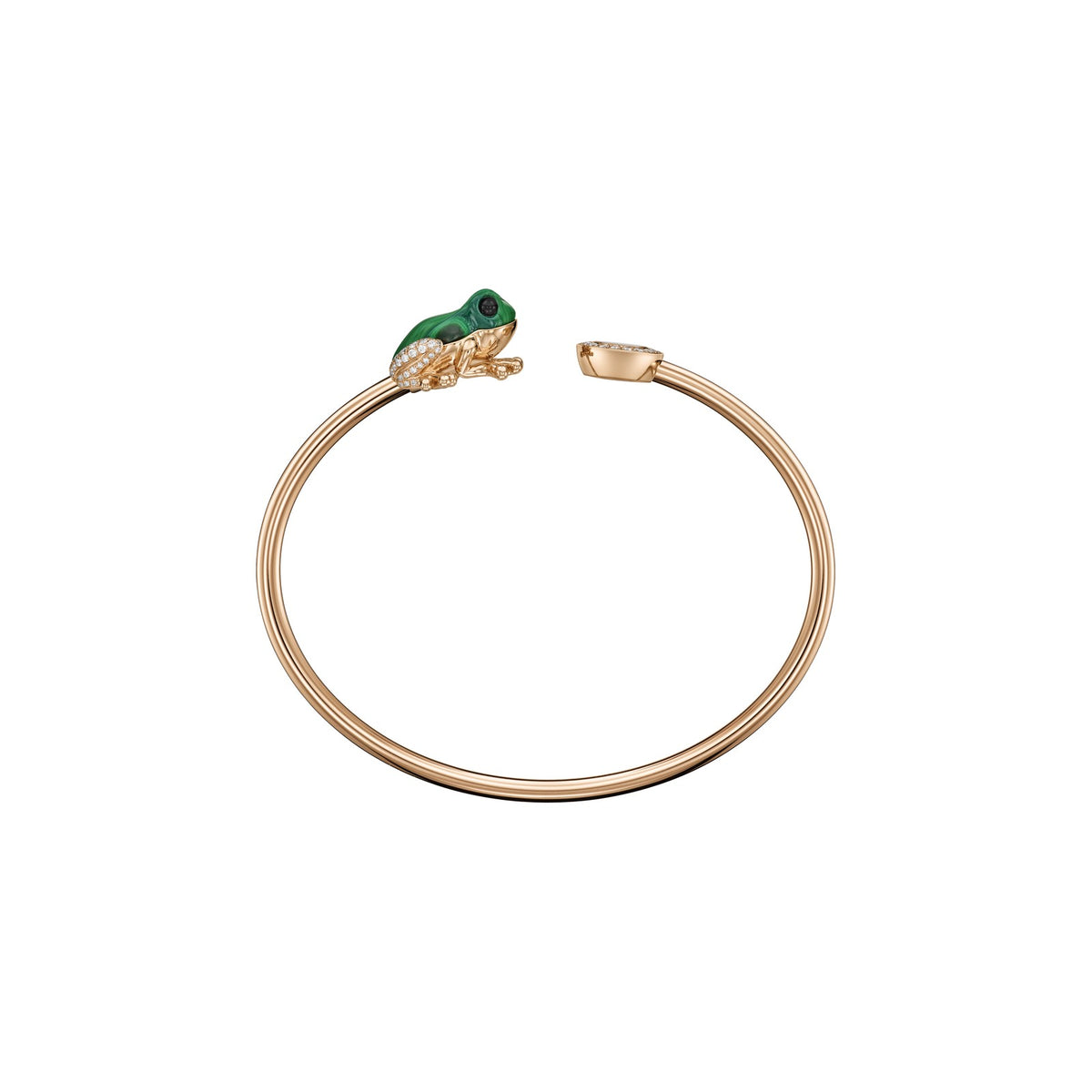 Chopard Happy Diamonds bracelet in 18k ethical rose gold with diamonds view 3