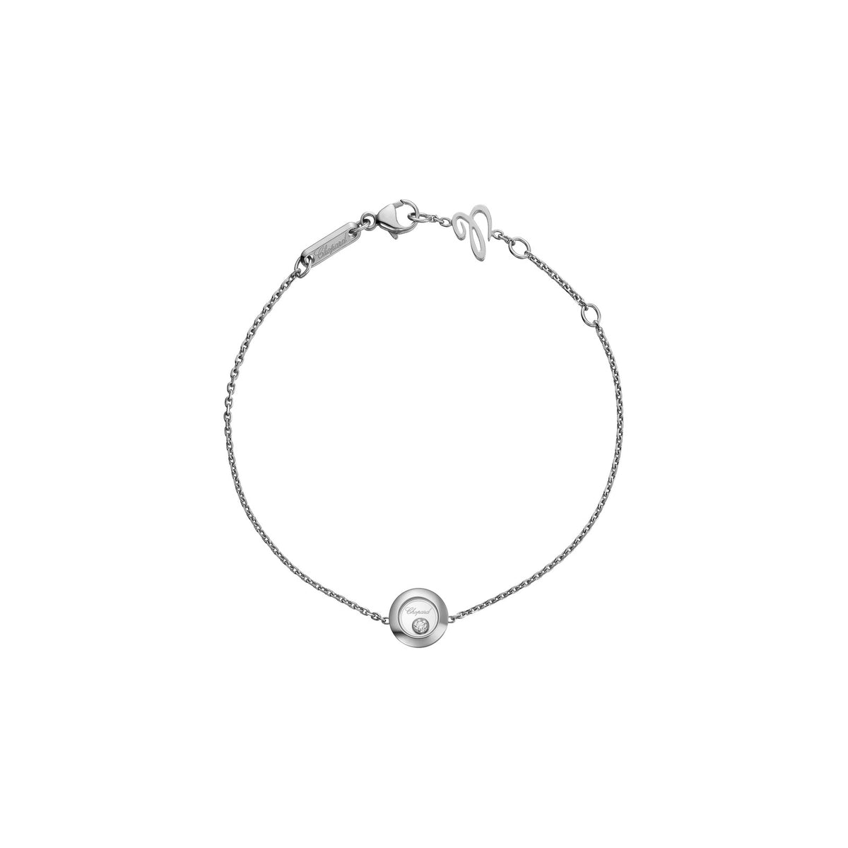 Chopard Happy Diamonds bracelet in 18k ethical white gold with moving diamonds
