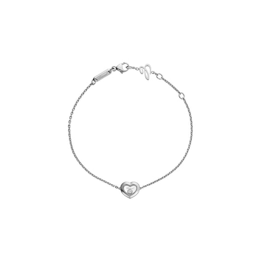 Chopard Happy Diamonds bracelet in 18k ethical white gold with moving diamonds