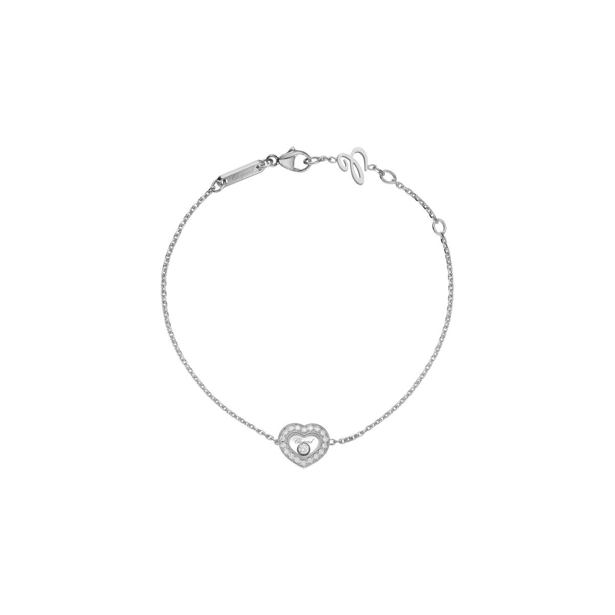Chopard Happy Diamonds bracelet in 18k ethical white gold with moving diamonds