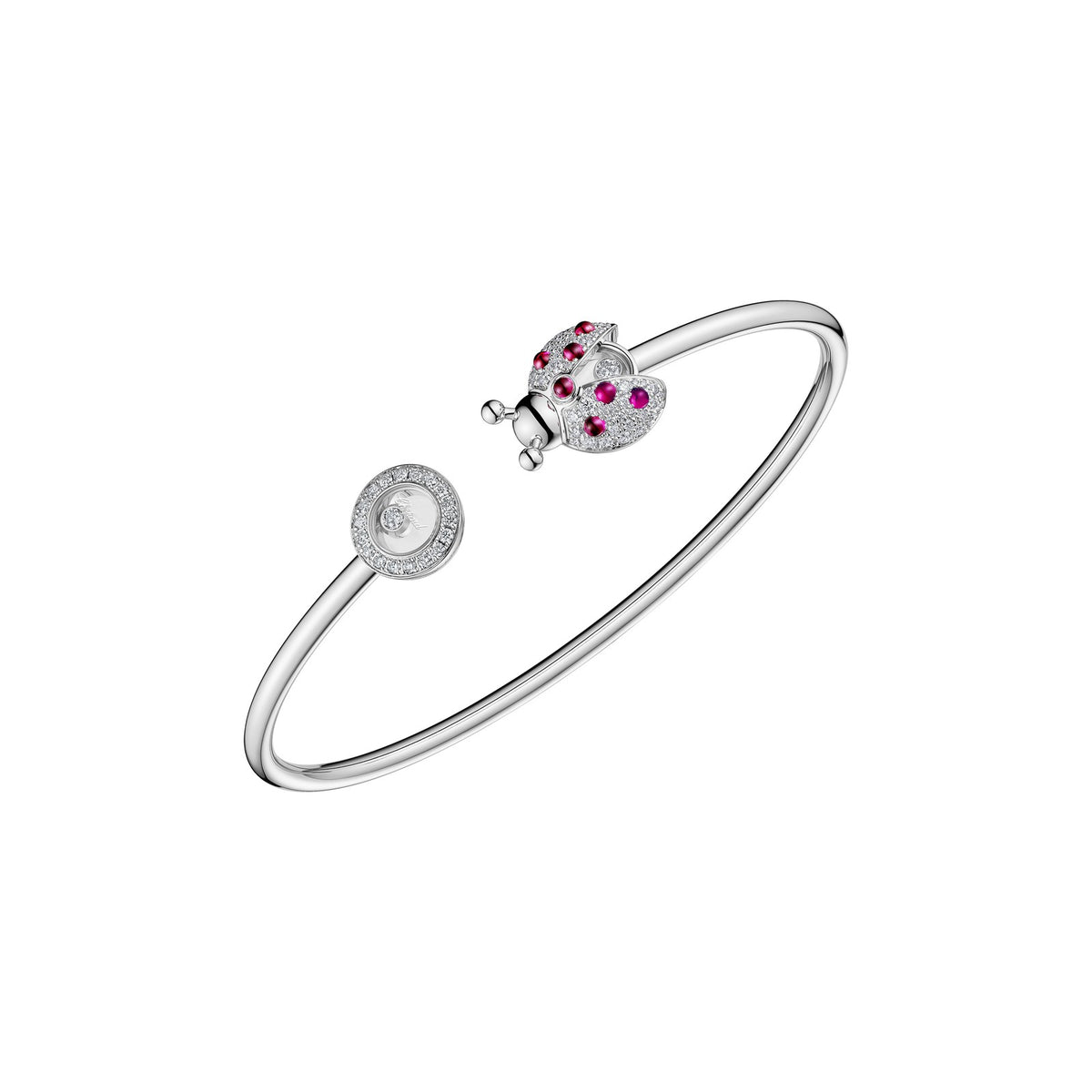 Chopard Happy Diamonds bracelet in 18k ethical white gold with diamonds