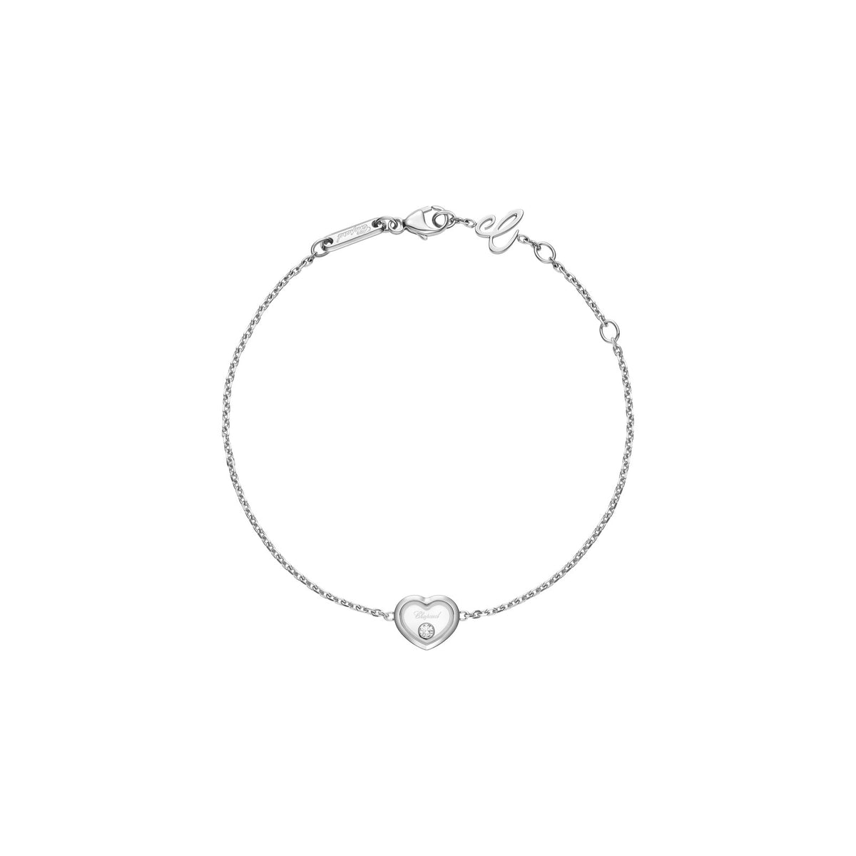 Chopard Happy Diamonds bracelet in 18k ethical white gold with diamonds