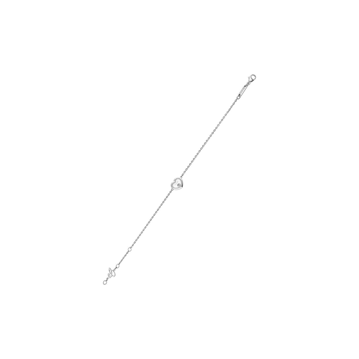Chopard Happy Diamonds bracelet in 18k ethical white gold with diamonds view 3