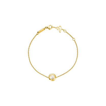 Chopard Happy Diamonds bracelet in 18k ethical yellow gold with moving diamonds