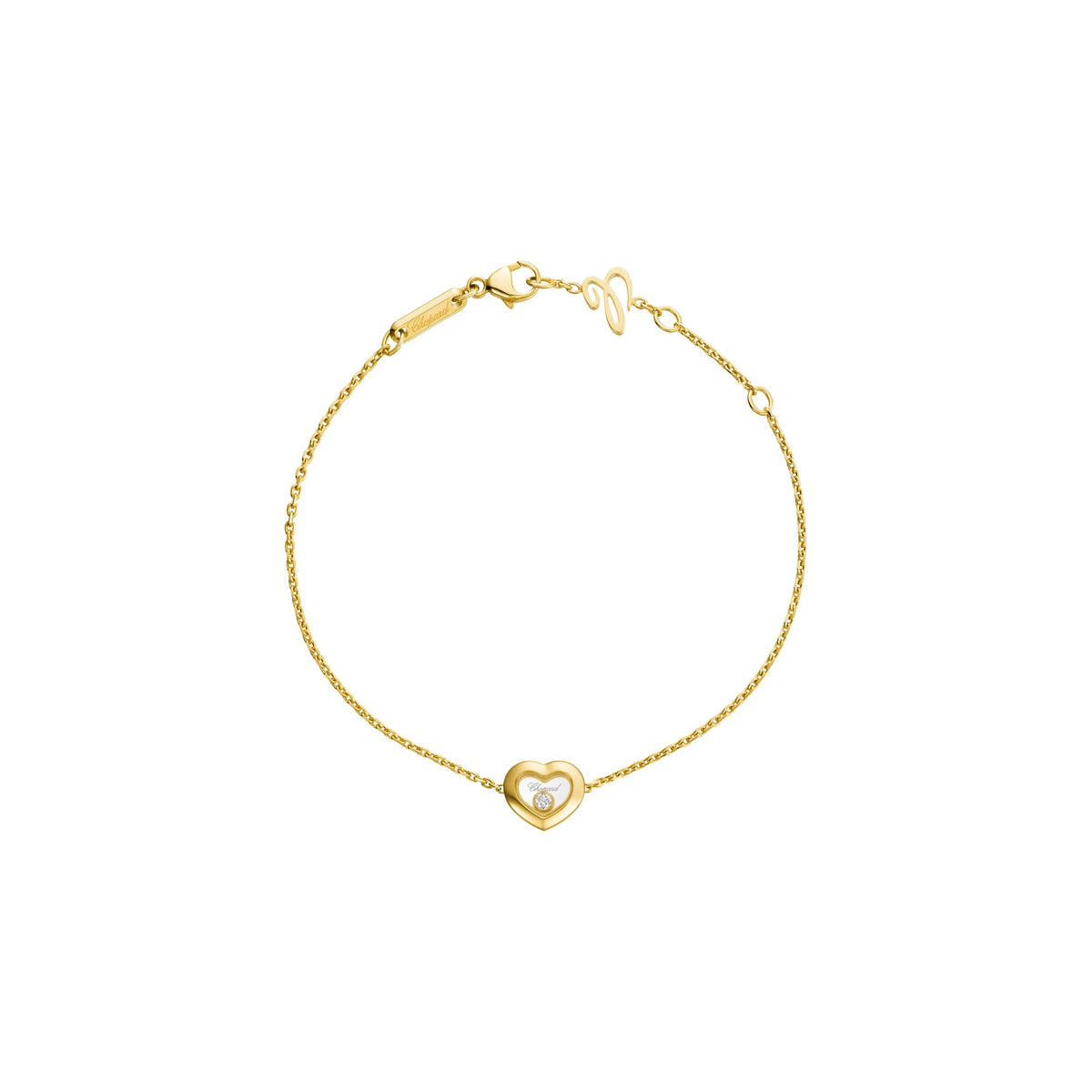 Chopard Happy Diamonds bracelet in 18k ethical yellow gold with moving diamonds