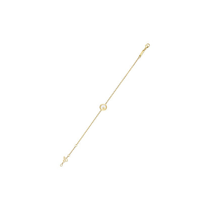 Chopard Happy Diamonds bracelet in 18k ethical yellow gold with diamonds view 3