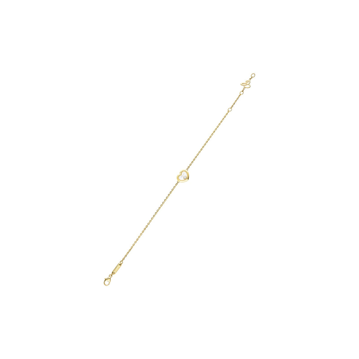 Chopard Happy Diamonds bracelet in 18k ethical yellow gold with diamonds view 2