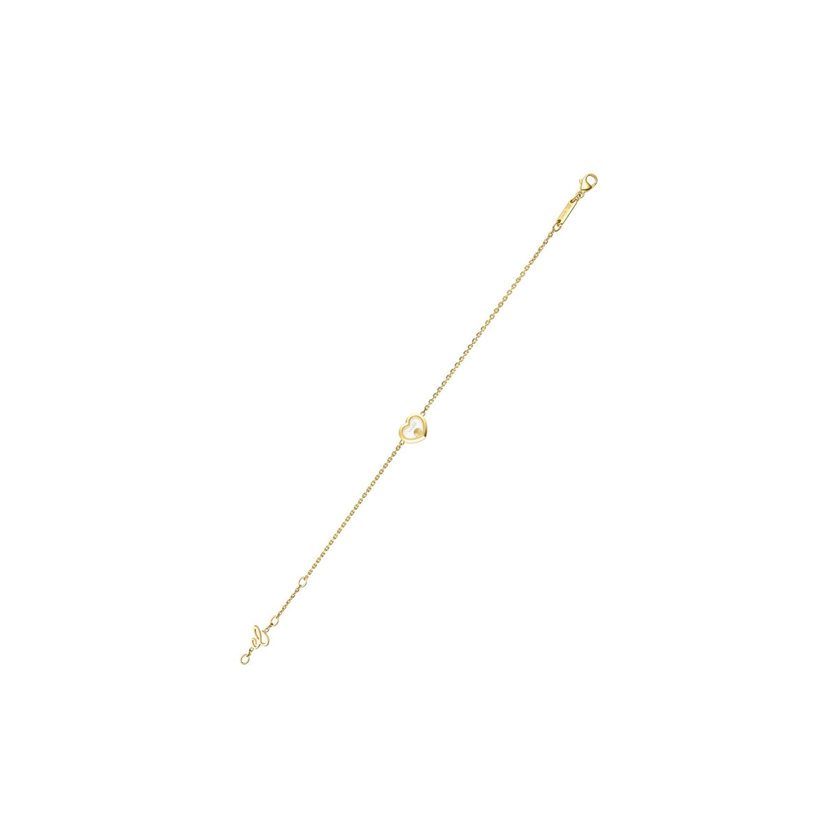 Chopard Happy Diamonds bracelet in 18k ethical yellow gold with diamonds view 3