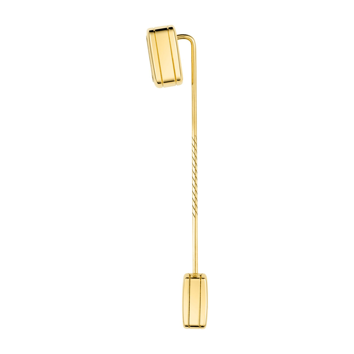 Chopard Happy Diamonds brooch in 18k ethical yellow gold with onyx view 3