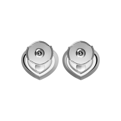 Chopard Happy Diamonds earrings in 18k ethical white gold with moving diamonds view 4