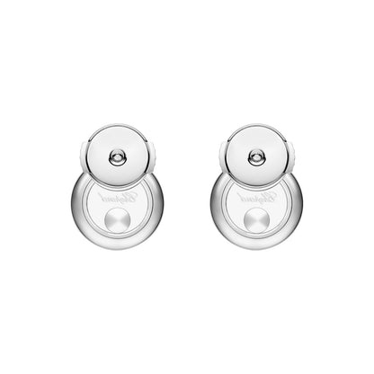 Chopard Happy Diamonds earrings in 18k ethical white gold view 4