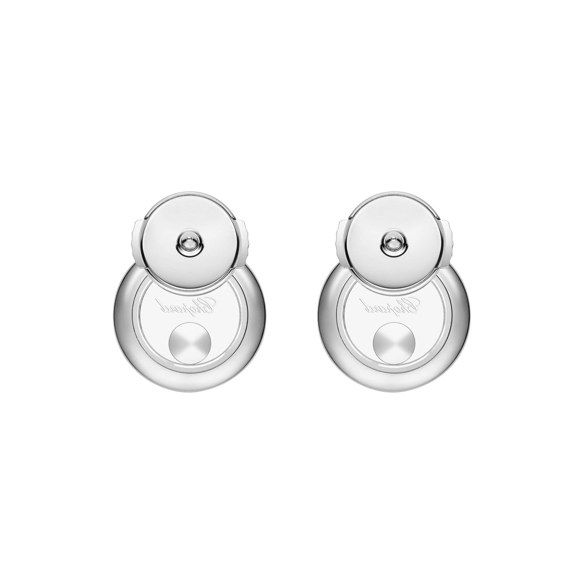 Chopard Happy Diamonds earrings in 18k ethical white gold view 4