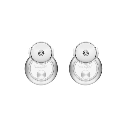 Chopard Happy Diamonds earrings in 18k ethical white gold view 4