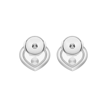 Chopard Happy Diamonds earrings in 18k ethical white gold view 4