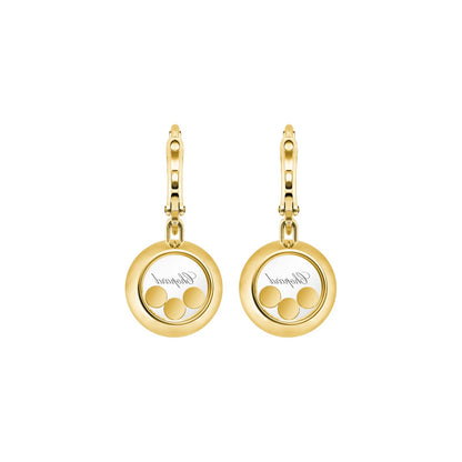 Chopard Happy Diamonds earrings in 18k ethical yellow gold view 4
