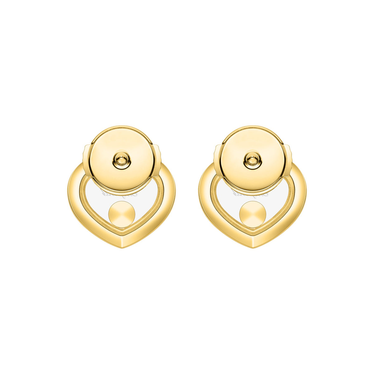 Chopard Happy Diamonds earrings in 18k ethical yellow gold view 4