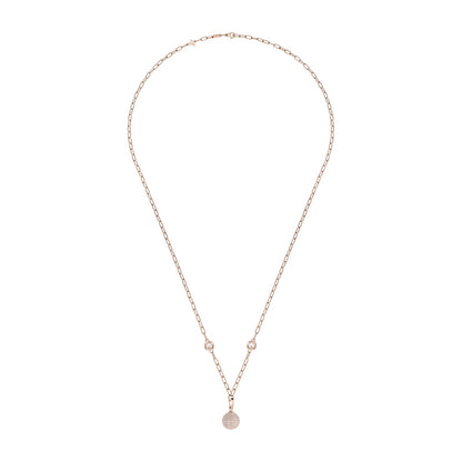 Chopard Happy Diamonds necklace in 18k ethical rose gold with diamonds, view 2