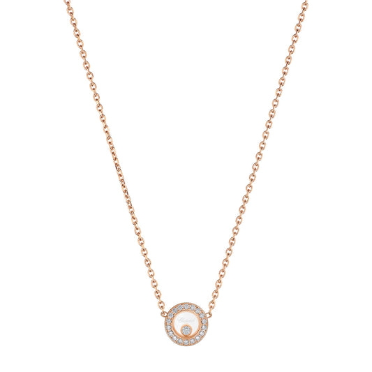 Chopard Happy Diamonds necklace in 18k ethical rose gold