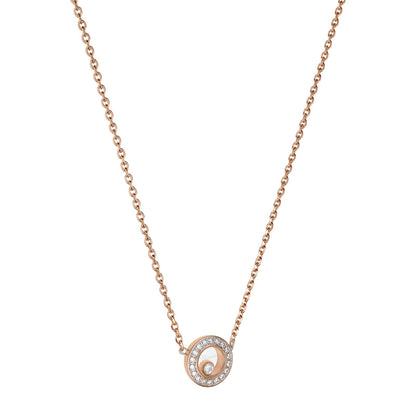 Chopard Happy Diamonds necklace in 18k ethical rose gold view 2