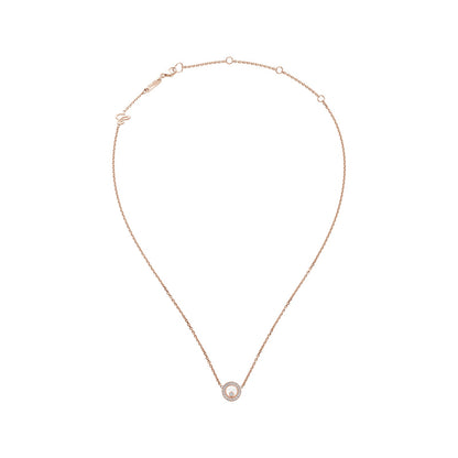 Chopard Happy Diamonds necklace in 18k ethical rose gold view 3