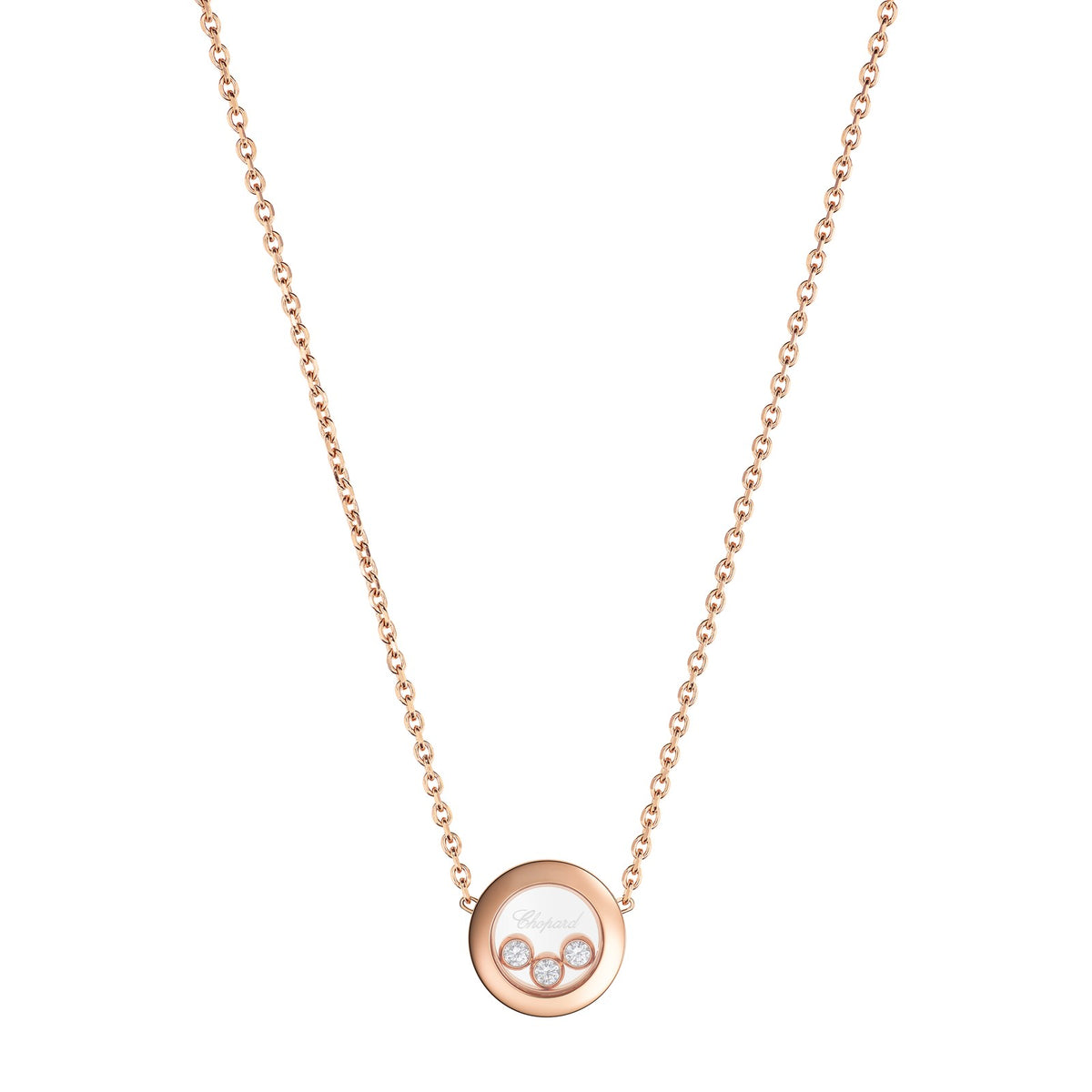 Chopard Happy Diamonds necklace in 18k ethical rose gold
