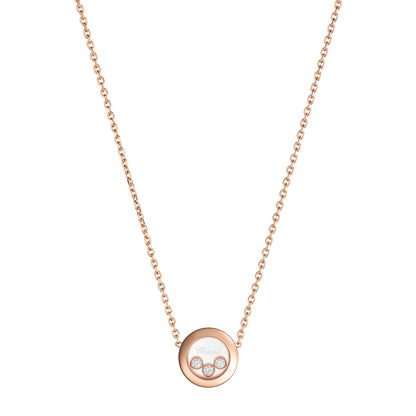 Chopard Happy Diamonds necklace in 18k ethical rose gold