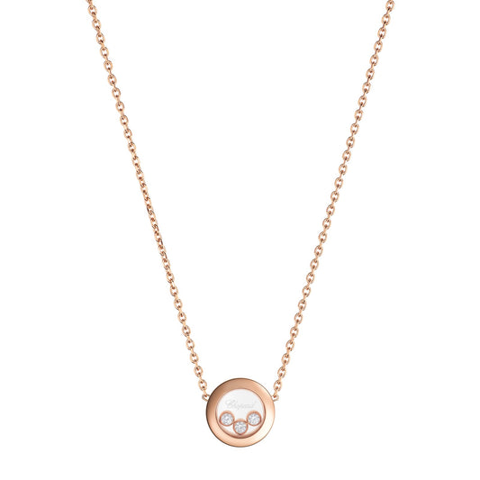 Chopard Happy Diamonds necklace in 18k ethical rose gold