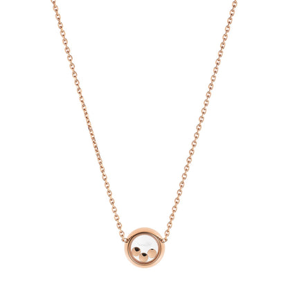 Chopard Happy Diamonds necklace in 18k ethical rose gold view 4