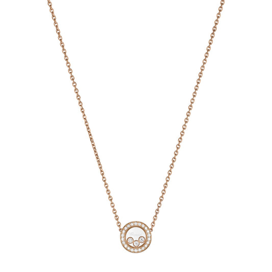 Chopard Happy Diamonds necklace in 18k ethical rose gold