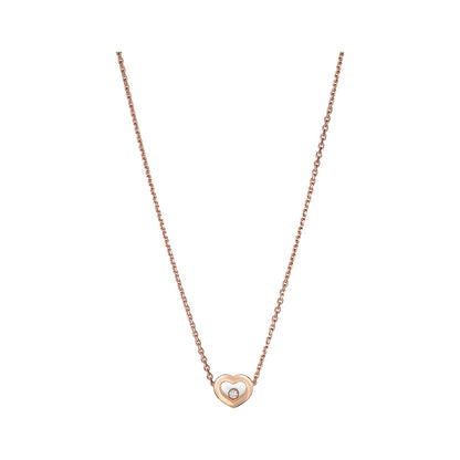 Chopard Happy Diamonds necklace in 18k ethical rose gold with moving diamonds