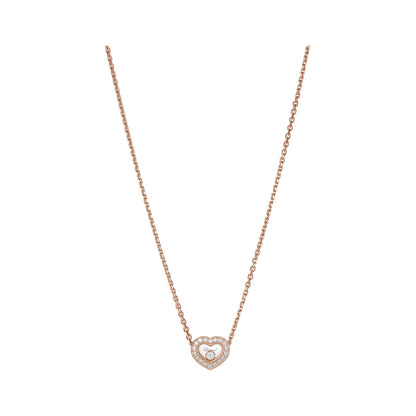 Chopard Happy Diamonds necklace in 18k ethical rose gold with moving diamonds