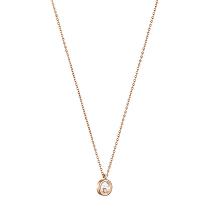 Chopard Happy Diamonds necklace in 18k ethical rose gold with diamonds view 2