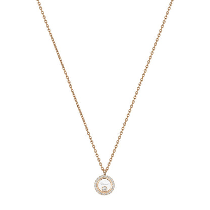 Chopard Happy Diamonds necklace in 18k ethical rose gold with diamonds