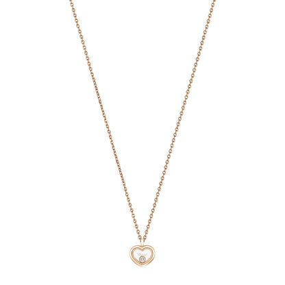 Chopard Happy Diamonds necklace in 18k ethical rose gold with diamonds