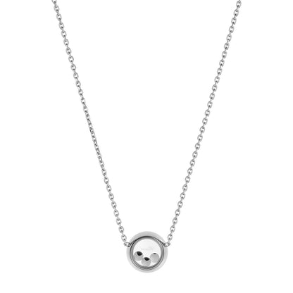 Chopard Happy Diamonds necklace in 18k ethical white gold view 4