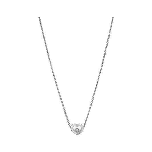 Chopard Happy Diamonds necklace in 18k ethical white gold with moving diamonds